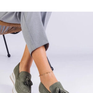 Mokasyny Model Selerina G-55 Green - PRIMO