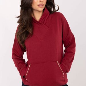 Bluza Damska Model RV-BL-A874.01P Bordo - Rue Paris