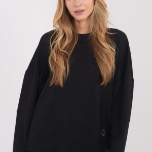 Bluza Damska Model RV-BL-A1063.96 Black - Rue Paris