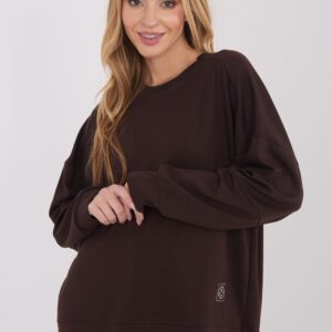Bluza Damska Model RV-BL-A1063.96 Dark Brown - Rue Paris