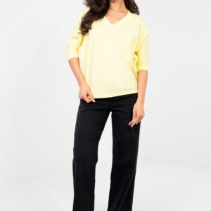 Bluzka Model RV-BZ-A1186.89 Light Yellow - Rue Paris
