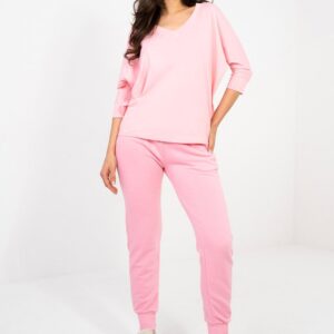 Bluzka Model RV-BZ-A1186.89 Light Pink - Rue Paris