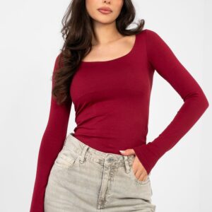 Bluzka Model RV-BZ-A1193.26 Bordo - Rue Paris