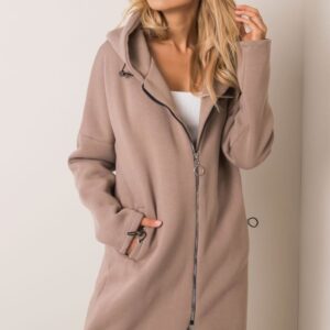 Bluza Damska Model RV-BL-4858-1.99P Dark Beige - Rue Paris