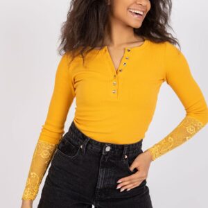 Bluzka Model RV-BZ-7532.29 Light Orange - Rue Paris