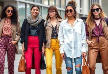 Kobiety w miejskich stylizacjach damskich